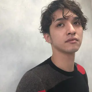 ショート パーマ メンズ ORIKA 美容室のヘアスタイル