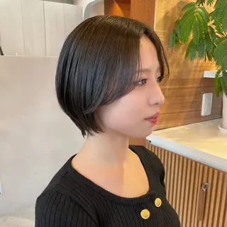 ショート ボブ/縮毛矯正/レイ ヤー♡Natsukiのヘアスタイル