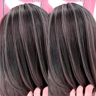 ショート カラー 縮毛/レイヤー 韓国/橋口のヘアスタイル