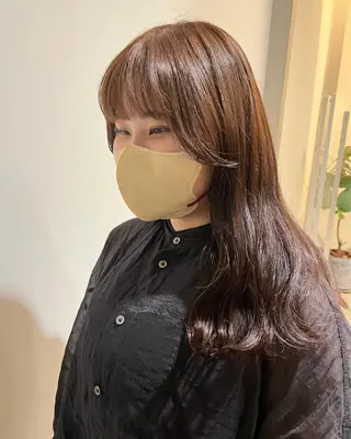 セミロング 西崎 満里奈のヘアスタイル