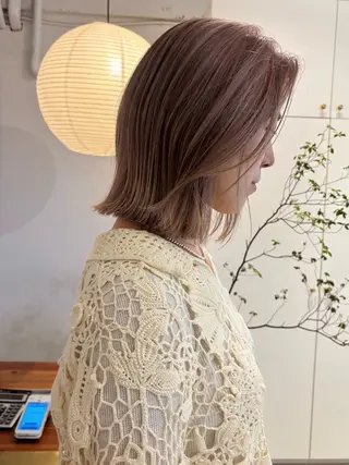 ミディアム 🍑透明感hair ・NENE🍑のヘアスタイル
