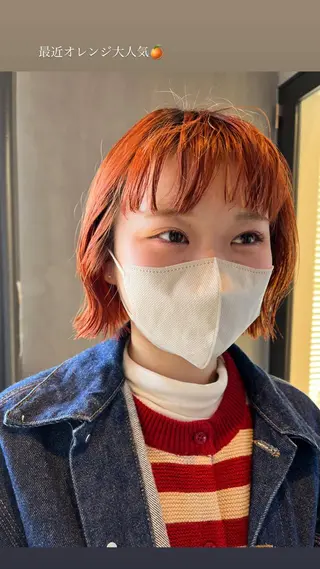 ミディアム カラー タカノ ノゾミのヘアスタイル