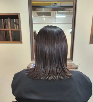セミロング 龍 悠紀のヘアスタイル
