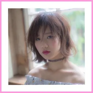 ショート カラー (スタイリスト)牧 好美のヘアスタイル