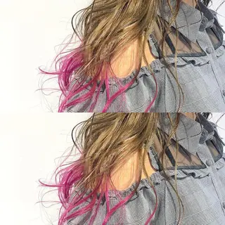 ロング カラー ヘアアレンジ 【池袋/スパイキー ショート】ⓝⓘⓜⓤのヘアスタイル