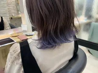 カラー 柔らかオリーブカラー 透明感カラー古澤羅威のヘアスタイル