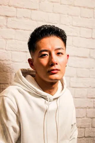 ショート パーマ メンズ 銀座マツナガ新宿野村ビル店所属・メンズカット 佐藤優菜のヘアスタイル