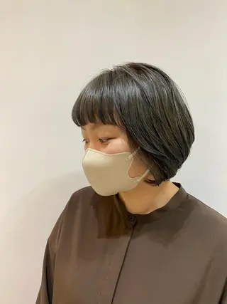 ショート カラー 大人かわいい×艶髪 🤍塩川のヘアスタイル