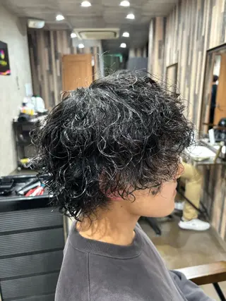 パーマ メンズ EDEN店長／ 短髪／パーマ職人🔥のヘアスタイル