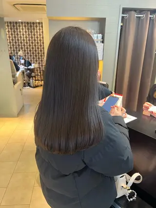 ロング カラー 田中 月菜のヘアスタイル