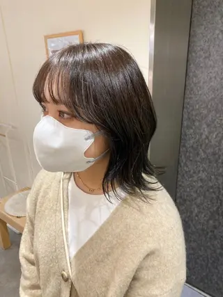 ミディアム カラー ヘアアレンジ ボブ /ニュアンス/ satomi🧸💖のヘアスタイル