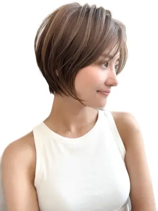 ショート 小顔ボブ jilblanカホのヘアスタイル