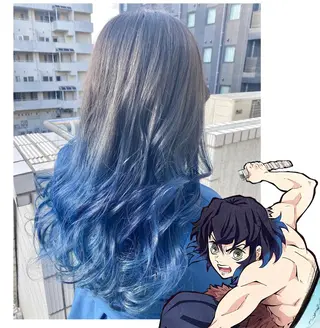 ロング カラー GARU-ガル-所属・TSUNO🦖 派手髪/オタク美容師のヘアスタイル