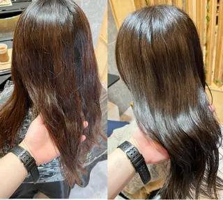 ロング 西田 優作のヘアスタイル