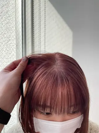 ミディアム カラー 愛結 暖色カラー🎀🩰のヘアスタイル