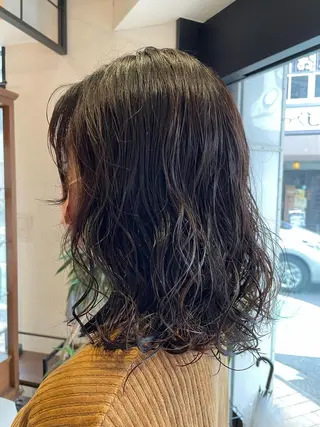 ミディアム パーマ ◇おの あすか◇のヘアスタイル
