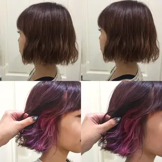 ミディアム カラー ヘアアレンジ メンズ 代表🎀 ふわモテ愛 され髪🩷yumiのヘアスタイル