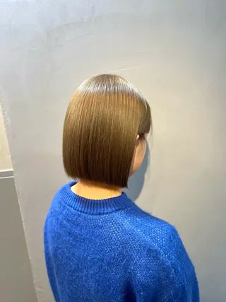 ショート カラー 神戸ボブ✂️ ioe三宮/田 伸佳のヘアスタイル