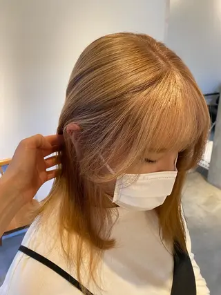 カラー パーマ/透明感カラー 小松のヘアスタイル