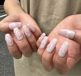 ネイル ハイトーン/レイヤー nail 百咲💌のヘアスタイル