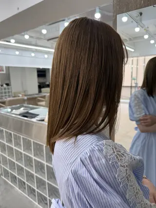 ミディアム パーマ 國井 廉のヘアスタイル