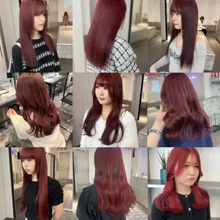 セミロング カラー 🍒暖色✖️レイヤー ／Haruna🍒のヘアスタイル