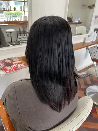 ミディアム パーマ mopa所属・mopa_kaede 暖色カラー/ロングのヘアスタイル