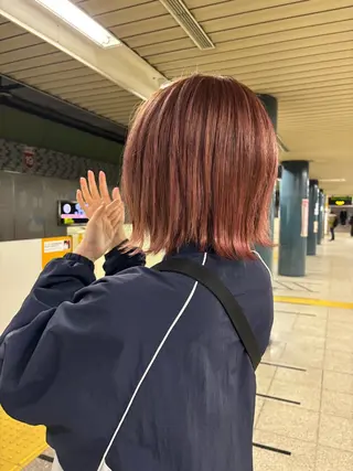 ミディアム カラー 韓国透明感🇰🇷 SAKURAのヘアスタイル