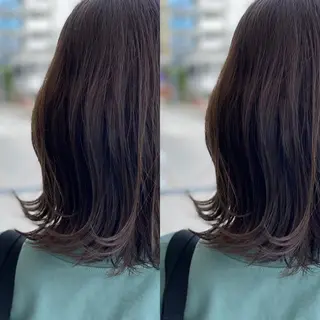 セミロング カラー Snaly カラー特化ページのヘアスタイル