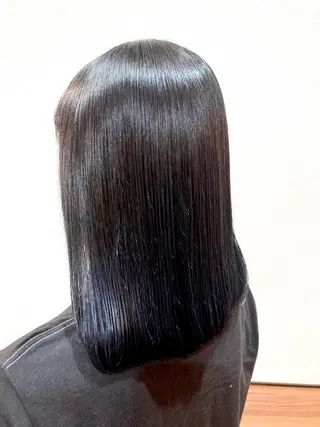 ミディアム カラー パーマ Annon プライベートサロンのヘアスタイル