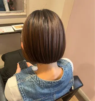 ショート 顔まわり/オフィス カラー/青栁優🔆のヘアスタイル