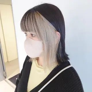 ミディアム カラー iss所属・メンズ/パーマ特化 /波巻き/林洋平のヘアスタイル