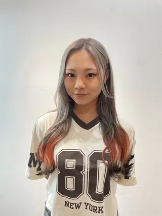 ロング カラー カラー まなみのヘアスタイル