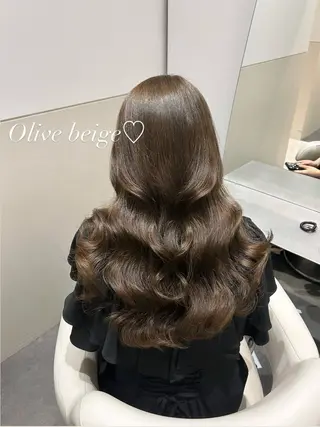 ロング カラー ヘアアレンジ 🩷韓国ヘア/ヨシン モリ🩷Maikaのヘアスタイル