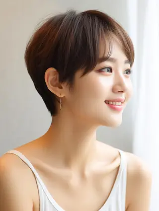 ショート Lehm所属・表参道/さあ や/大人ナチュラルのヘアスタイル