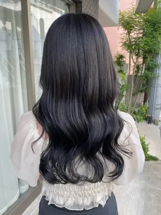 ミディアム カラー グレージュ/透明感/ 韓国ヘア/RISAのヘアスタイル