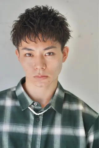 ショート パーマ メンズ ROMMY.×Homme所属・ミニモ限定‼️ メンズカット✂️のヘアスタイル