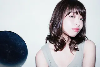 ミディアム セミロング カラー パーマ 川間 将彦のヘアスタイル