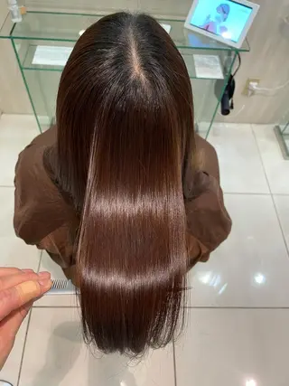 ミディアム 縮毛矯正/似合わせ EARTH岐阜髙橋のヘアスタイル