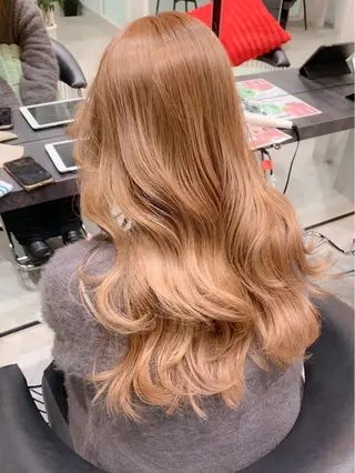 ロング カラー 似合わせ/パーマ /𝒕𝒐-𝒌𝒊のヘアスタイル