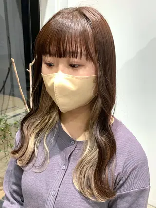 セミロング カラー ヘアアレンジ yuka .のヘアスタイル