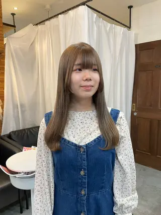 セミロング 顔周りカット 🎀サヤカ🎀のヘアスタイル