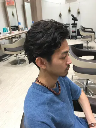 メンズ Miku❇️ フェイスレイヤーのヘアスタイル