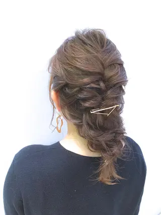 セミロング ヘアアレンジ Uni.所属・地毛風ストレート/ 髪質改善/榎本流行のヘアスタイル