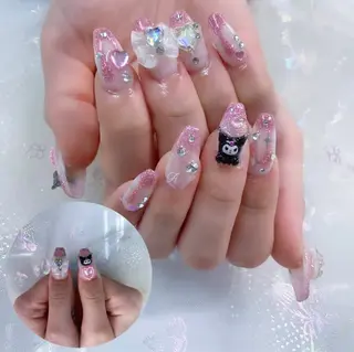 ネイル パーツ全部¥110 サロンミミのネイルデザイン