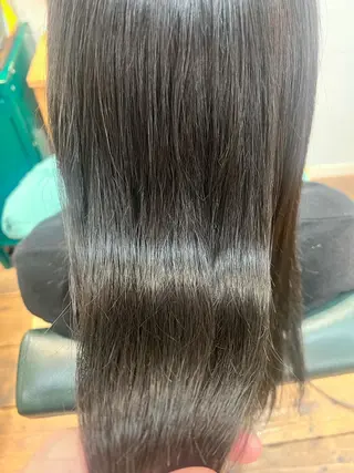 ロング カラー 髪質改善/縮毛矯正/ 超高濃度水素ケアのヘアスタイル