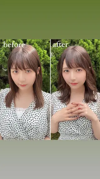 ミディアム カラー 女性が憧れる ショート/角田愛和のヘアスタイル