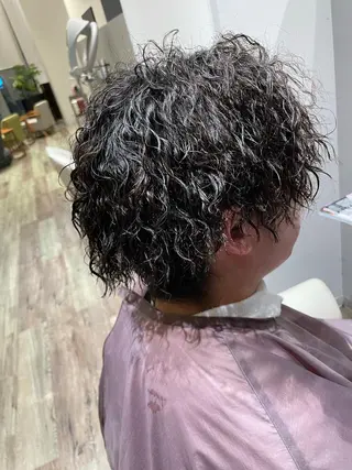 ショート パーマ k-twoたき✨艶感 カラー/美髪矯正のヘアスタイル