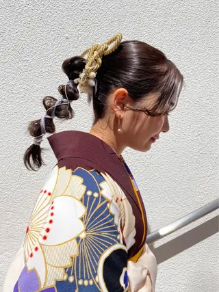 ヘアアレンジ 自宅での再現性👌 溝の口/中裕樹のヘアスタイル