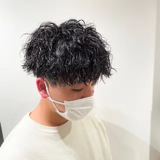 ショート パーマ メンズ 【メンズ特化】 池田大成✂︎のヘアスタイル